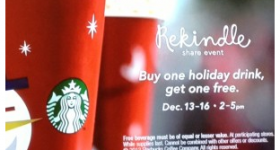 Buy One, Get One FREE Holiday Drinks at Starbucks Returns!