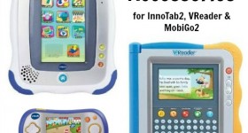 Complete list of VTech learning devices and accessories (InnoTab 2, VReader, MobiGo)