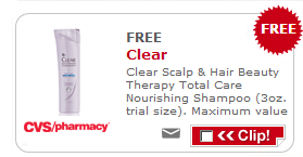 CVS: Free 3 oz Clear Scalp Therapy with Coupon