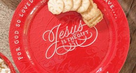 DaySpring.com: Get the Jesus is the Gift Round Serving Platter for just $7 this week!