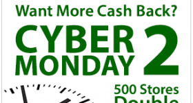 Ebates Cyber Monday 2 Double Cash Back (+ $100 Giveaway!)
