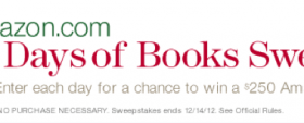 Enter to win one of 12 $250 Amazon.com gift cards!