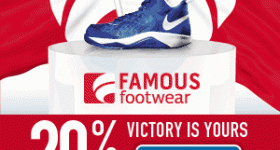 Famous Footwear Coupon: Extra 20% off + B1G1 50% off