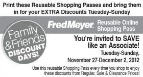 Fred Meyer: Friends & Family Pass deals (valid through Saturday)