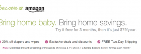Free 3 Month Trial to Amazon Mom