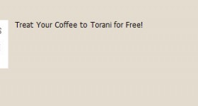 FREE Bottle Of Torani Coupon