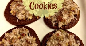 German Chocolate Cookies — Gluten and Dairy Free