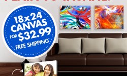 Hot: 18 x 24 Canvas $32.99 Shipped