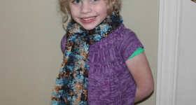 I finished the scarf… finally!