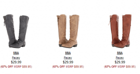 Mia Pacey Boots $29.99 Shipped (Retail $90)