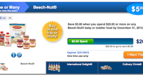 New SavingStar eCoupons: Beech-Nut One or Many, Honey Nut Cheerios & More!