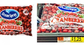 Ocean Spray Fresh Cranberries only $0.25 per bag at Walmart