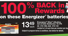 Office Depot – Free Energizer Batteries