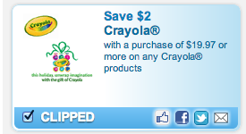Printable Coupons: Crayola, South Beach, Gas-X, Del Monte, Purina and More