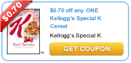 Save $0.70 on Any Special K Cereal