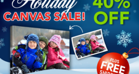 Save 40% on Custom Photo Canvases and Get FREE Shipping