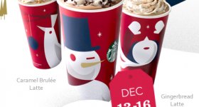 Starbucks: Buy One, Get One Free Holiday Drinks (December 13-16, 2012)