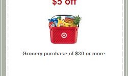 Target $5 Off $30 Grocery Coupon!