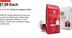 Target: Get 4 bags of Starbucks coffee for just $2.74 each after rebate!