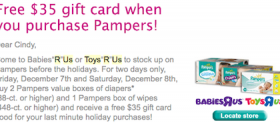Toys R Us Diaper Deal: Free $35 Gift Card