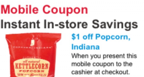 Walgreens – $.99 Popcorn Indiana