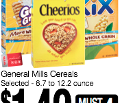 Weis – Cheerios Cereal $.49