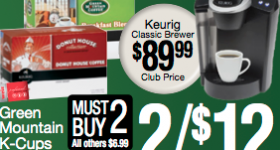 Weis – Green Mountain K Cup $5.25