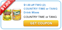 $1/2 Country Time or Tang Drink Mixes