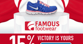 15% Off at Famous Footwear!