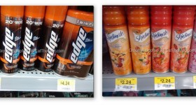 Buy One Get One Free Edge and Skintimate Shaving Gel Coupons + Walmart Scenarios