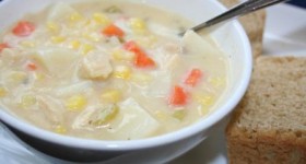 Cheesy Chicken Corn Chowder