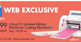 Cricut V1 Limited Edition Electronic Cutting Machine: $79.99 {today only}