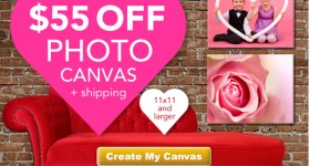 Custom Photo Canvas $12.99 After $55 Off Coupon!