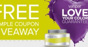 FREE Coupon for 8oz Valspar Paint Sample Giveaway | Today at NOON EST