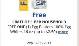 Free Egg Beaters at Kroger/ Fred Meyer