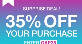 GAP: Get 35% off on Your Entire Purchase (Today Only)