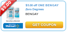 High Value $5/1 Bengay Zero Degrees Coupon Available