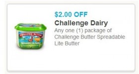*HOT* $2 off Challenge Lite Spreadable Butter — possibly FREE at some stores!