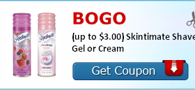 *HOT* New BOGO Skintimate and Edge Shave Gel Coupons Available