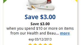 Kroger: $3 off $10 Beauty Purchase Coupon