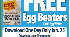 Kroger Shoppers: Free Carton of 100% Egg Whites (Load Your Coupon Today Only)