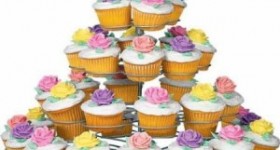 Luzy’s Light-weight Tiered Metal Dessert and Cupcake Stand $19.95