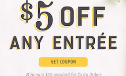 Macaroni Grill Coupon: $5 Off Any Entree