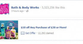 New $10 Off Bath and BodyWorks Printable Coupon