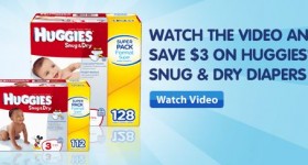 NEW $3 off Huggies diapers printable coupon