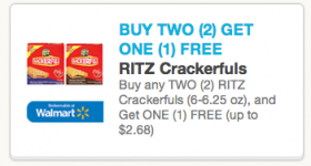 New Buy Two Ritz Crackerfuls, Get One Free Coupon Available!