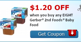 New Gerber Baby Food Coupons Available