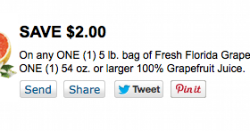 New Link Available for this $2 Off Grapefruit Juice or Fresh Fruit Printable Coupon
