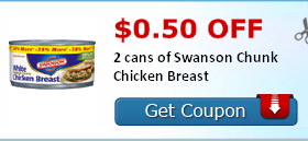 New Swanson Chunk Chicken Breast Coupon Available