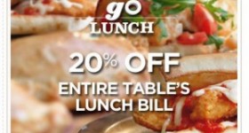Olive Garden 20% Off Entire Lunch Bill Printable Coupon
